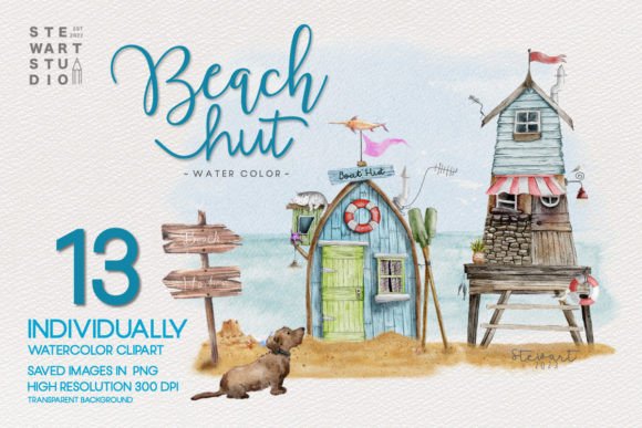 Beach Hut Watercolor Clipart: A Strategic Asset for Intentional Design