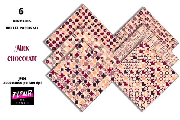 Milk Chocolate Seamless Geometric Pattern: A Versatile Design Resource