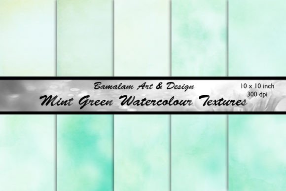 Mint Green Watercolour Textures