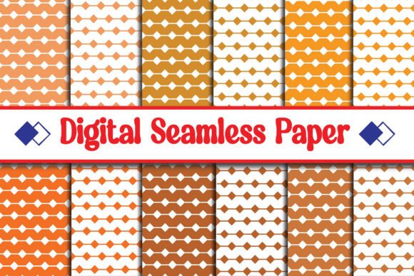 Square Shape Digital Papers Patterns for Modern Design