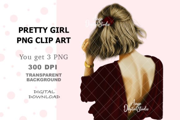 Unlocking Creativity with Pretty Girl Digital PNG Clip Art